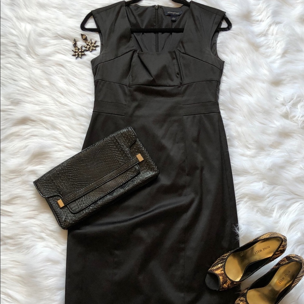 BANANA REPUBLIC Black Cocktail Dress Sz 2